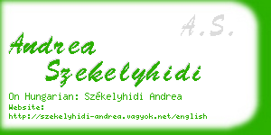andrea szekelyhidi business card